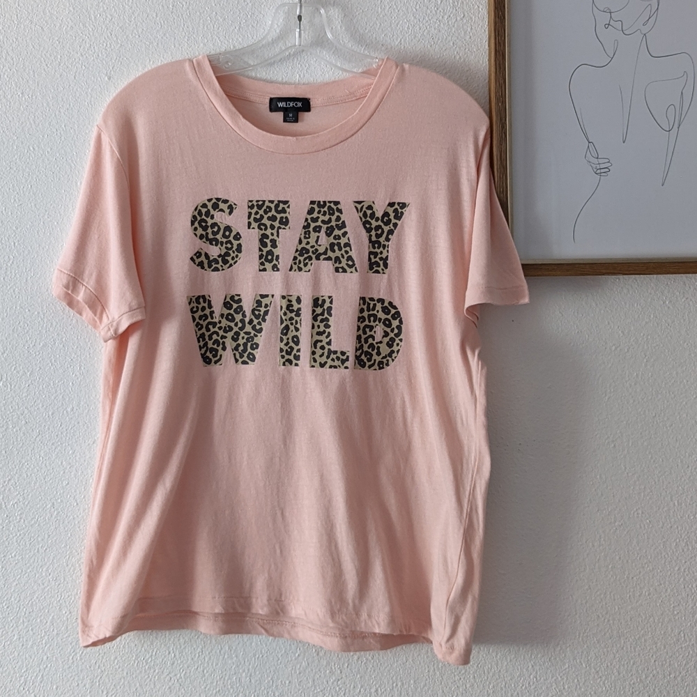 {Wildfox} Brand New Stay Wild Kiki Tee